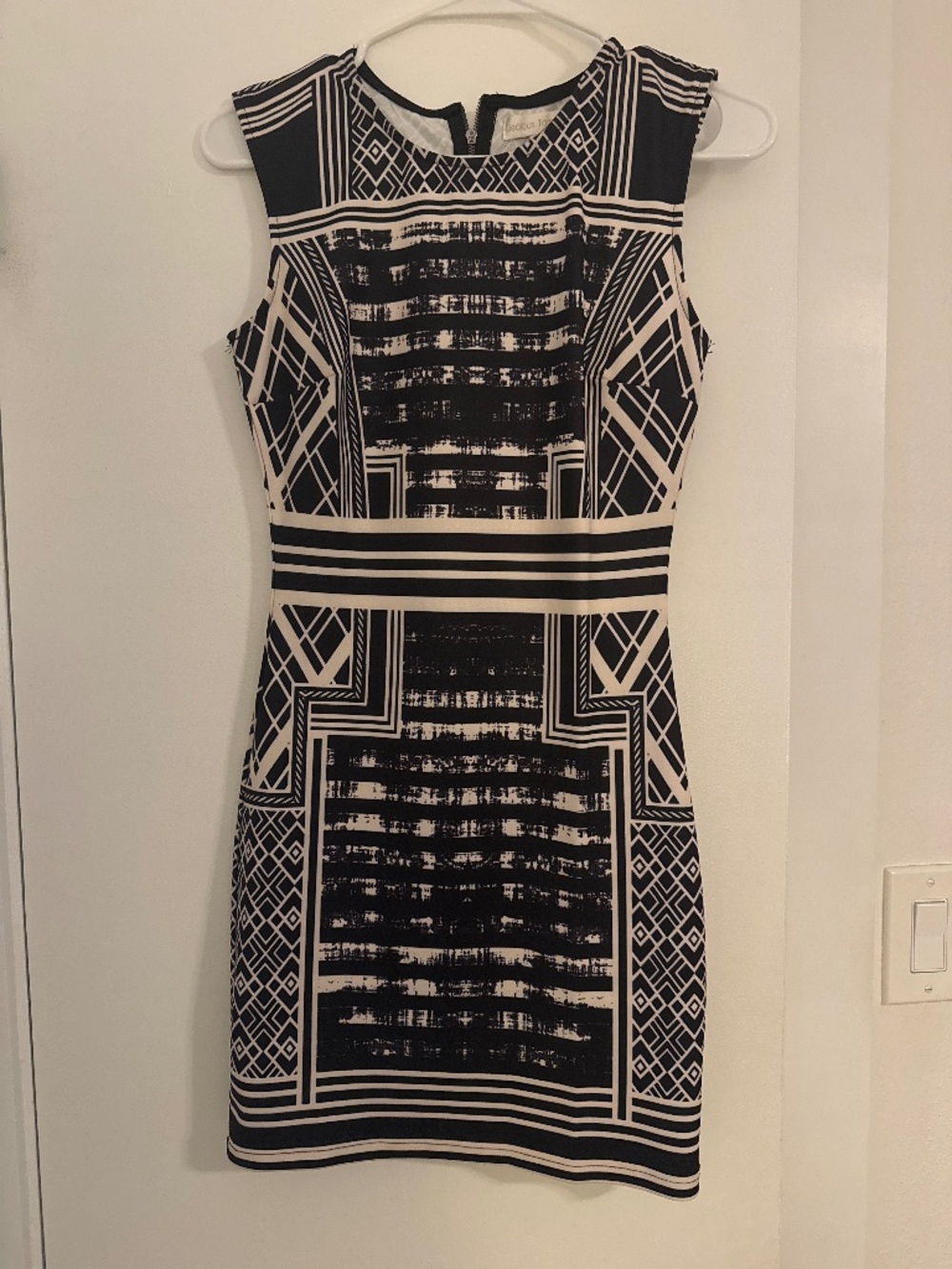 Ivory and black dress